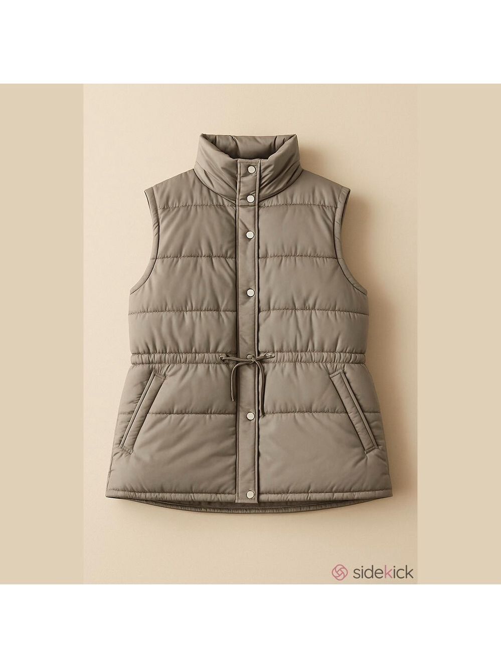 Women's Gray Puffer Vest New